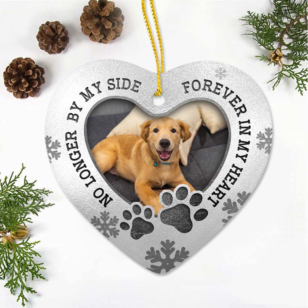 Personalized Pet Memorial Keychain - Pawprints On My Heart