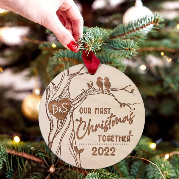 Personalized Ornament Gifts For Him For Her - Our First Christmas Together