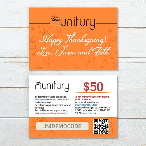 Gift Card  Unifury - Unifury