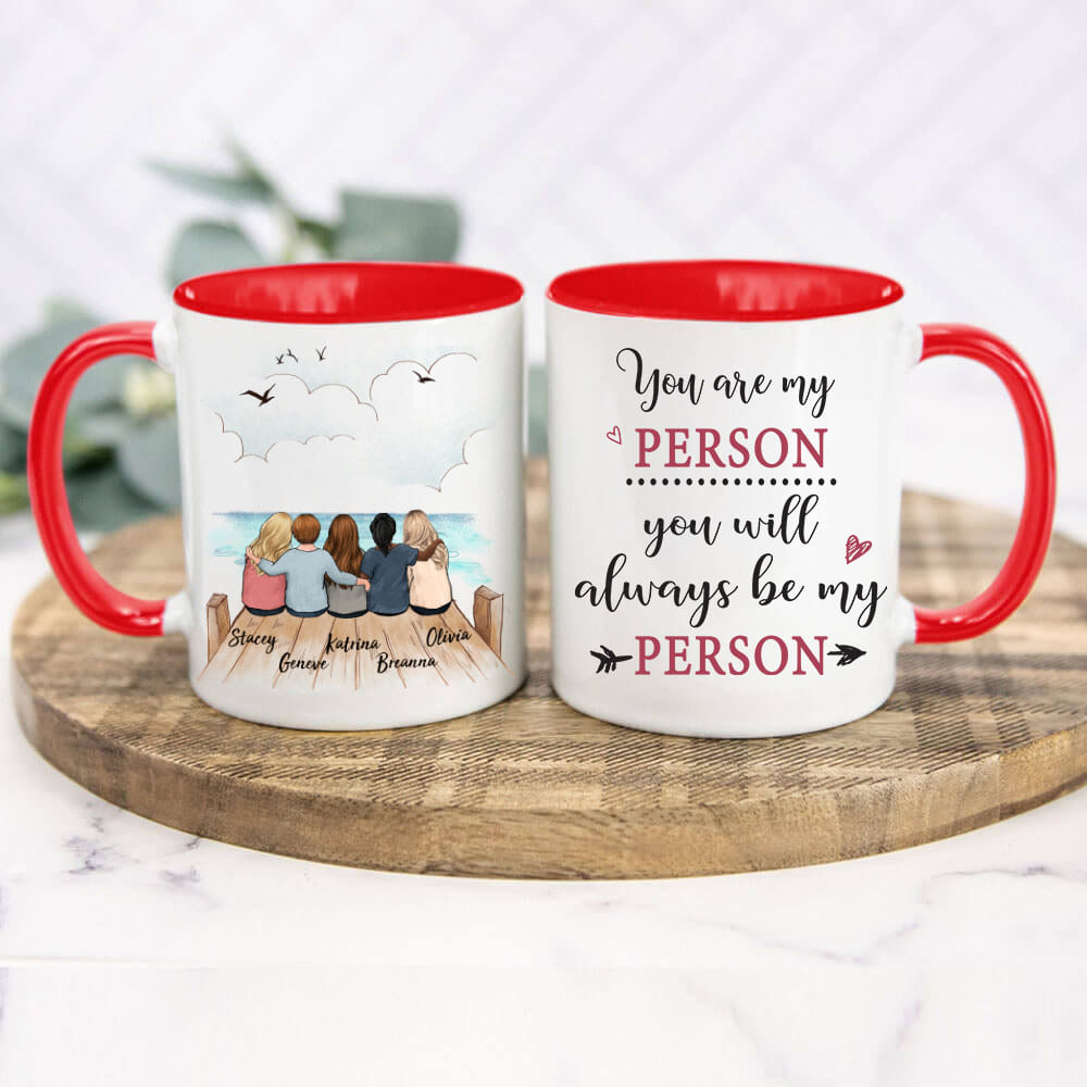 Personalized best friend mug - Wooden Dock