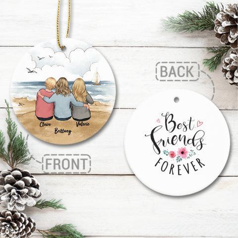 Best Friends Forever - Personalized Acrylic Ornament - Christmas