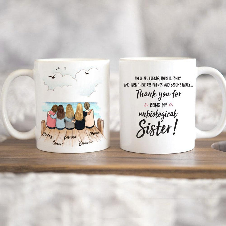 Personalized Best Friend Birthday Gifts Coffee Mug Wooden Dock 227 Unifury