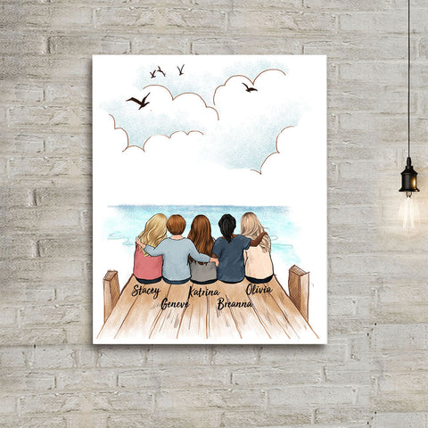 Custom Friends Print Best Friends Gifts Gifts for Friends 