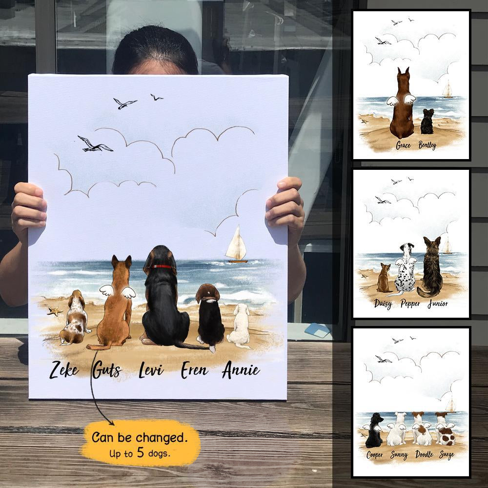 Mothers Day Gift For Dog Mom Personalized Pet Photo Canvas Print You feed  me when I'm hungry - Oh Canvas