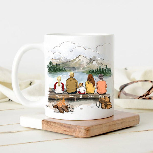 Personalized Family Coffee Mug – Hiking mug
