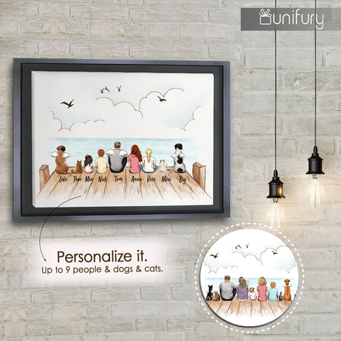 Personalised Family Canvas, Photo Gift For Family, Gift For Mom And Dad,  Gift For Parents - Best Personalized Gifts For Everyone