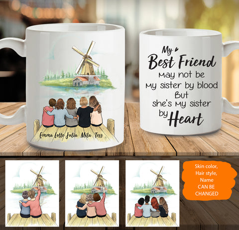 Personalized Large Coffee Mugs For Sister - My Sister, My Friend