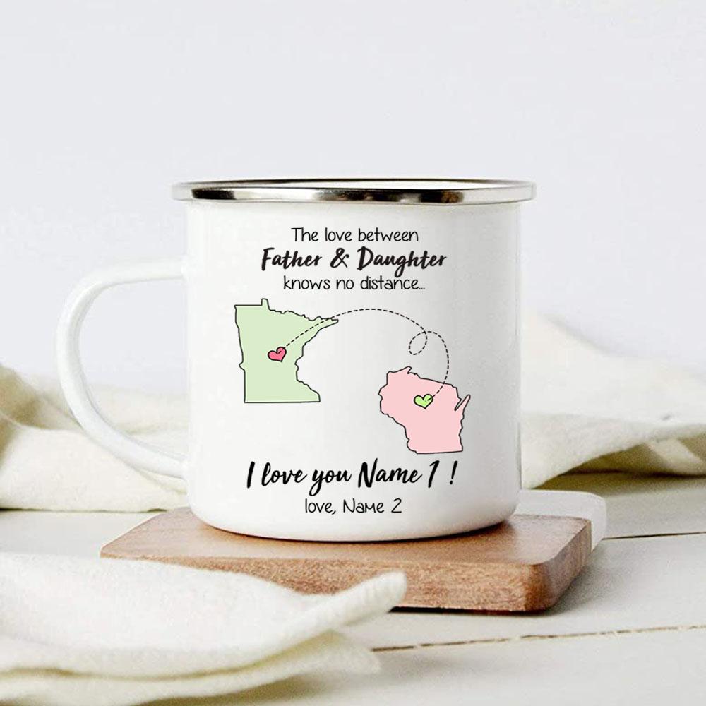 Coffee mug with a love message: Anywhere but with you! –