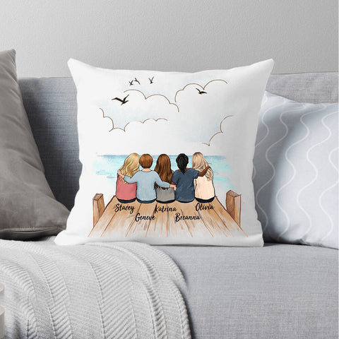 Friendship Is A Priceless Treasure - Bestie Personalized Custom Pillow -  Pawfect House ™