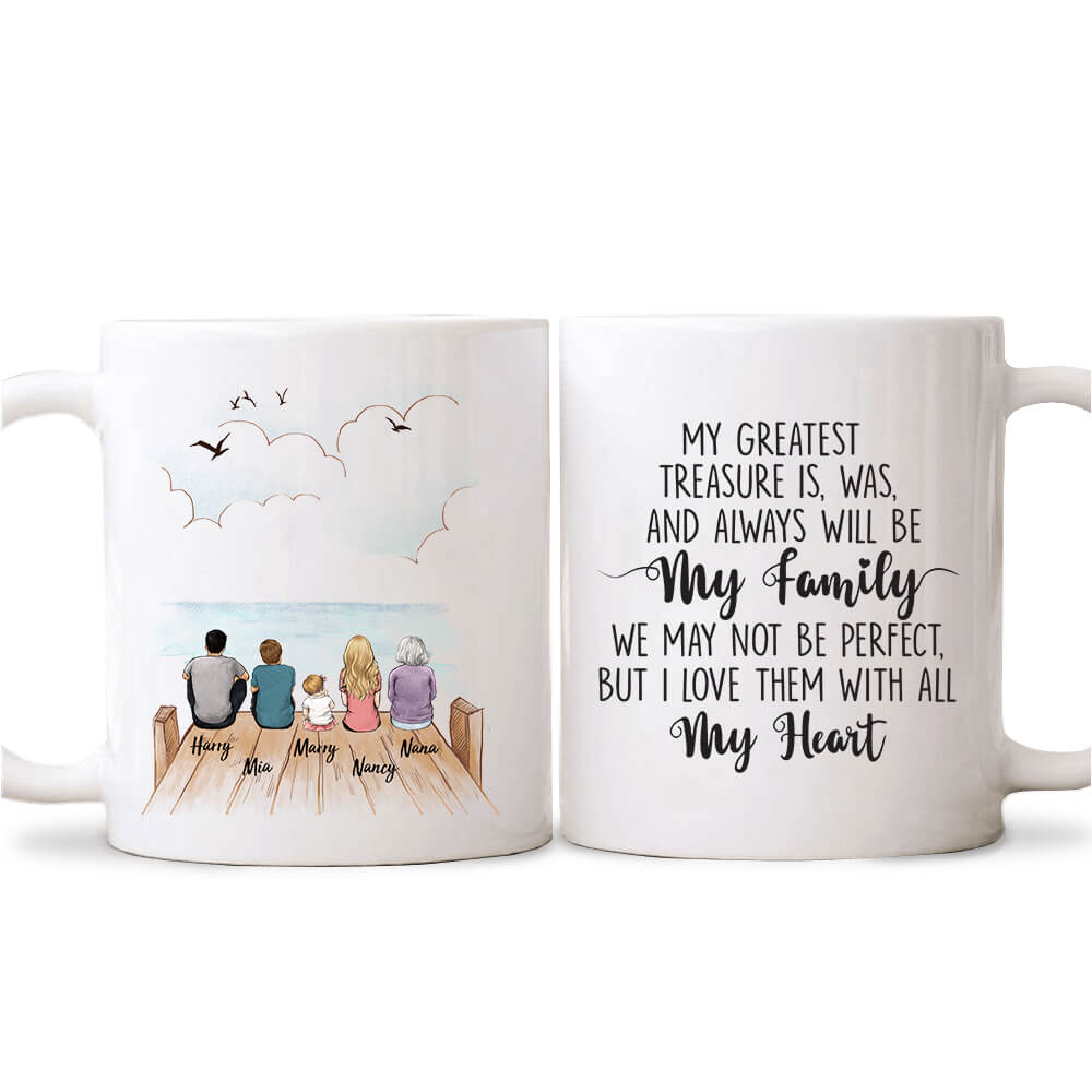 Personalized best friend mug - Wooden Dock