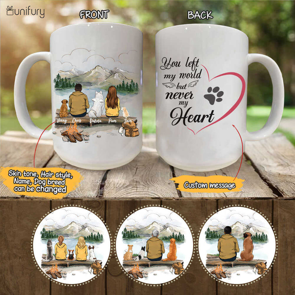 Personalized dog mug gifts for dog lovers - DOG & COUPLE - CUSTOM MESS