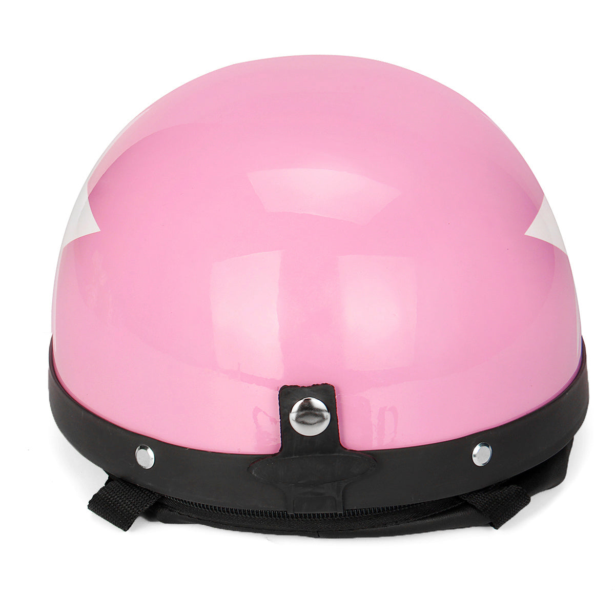 Retro roze  motorfiets half gezicht helm  Biker Scooter met 