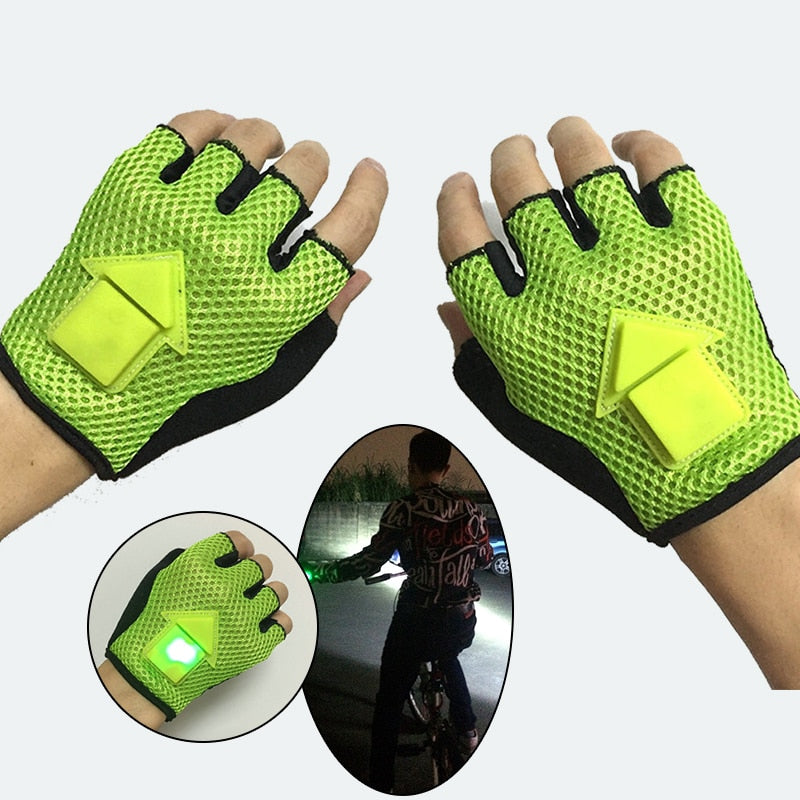 bike gloves with lights