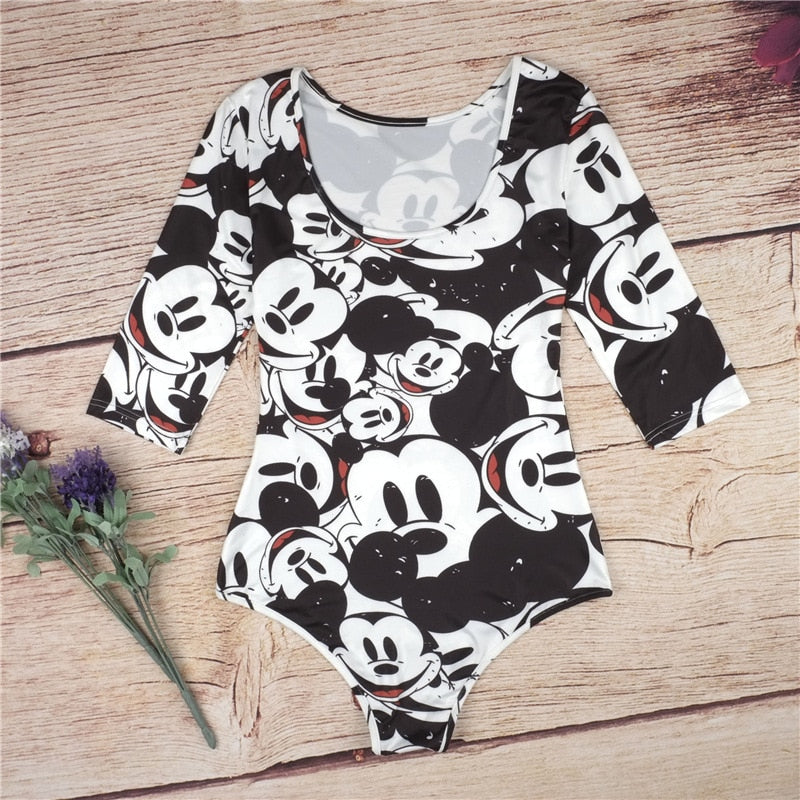 Minnie Mickey Mous Vrouwen Kleding Kleren Cartoon Leuke Print - 