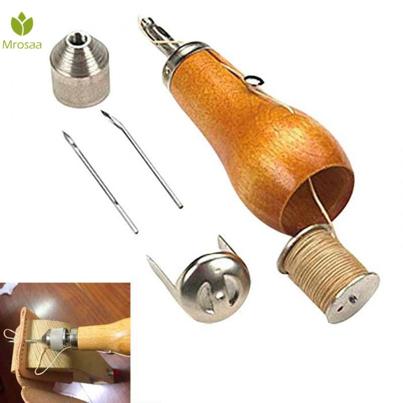 Professionele Diy Speedy Stitcher Naaien Priem Tool Kit Voor Leer Zeil Canvas Heavy Reparatie Hand Lederen Hand Naaimachine Grandado Com