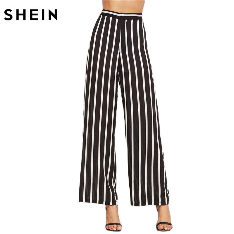 Welp SHEIN Losse Broek Vrouwen Broek EleganteWomens Broek Zwart JI-46