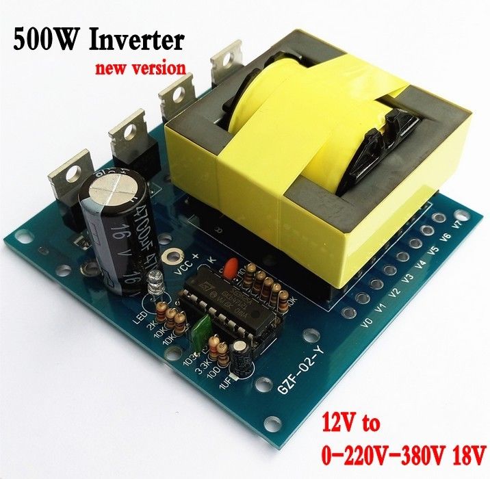 Bijgewerkt Dc Ac Converter 12 V Naar 2 V 380 V 18 V Ac 500 W Inverter Board Transformator Power Grandado Com