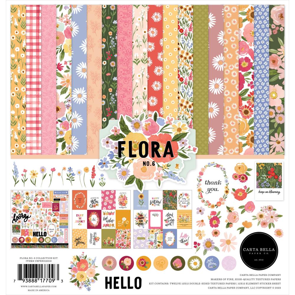 Carta Bella Paper Flora No. 3 Bright Large Floral Paper