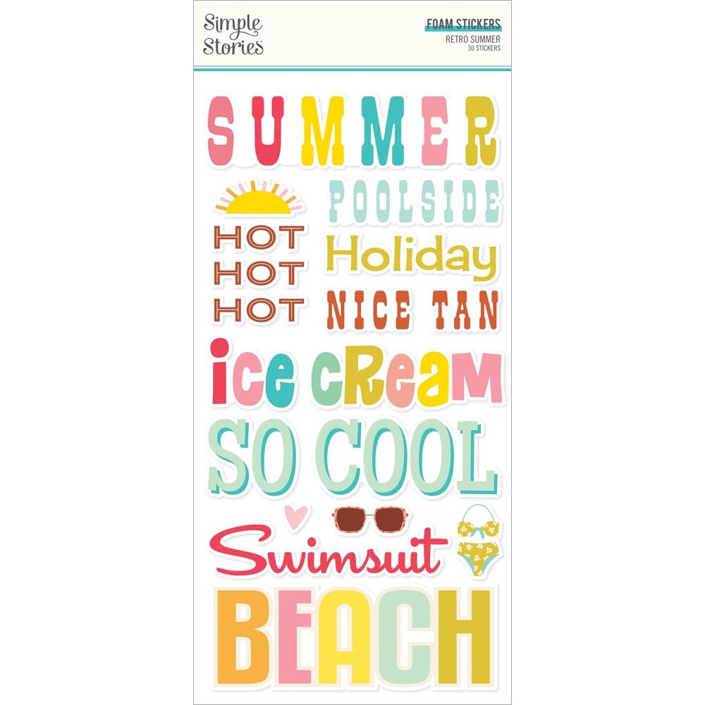 Simple Stories Retro Summer Sticker Book