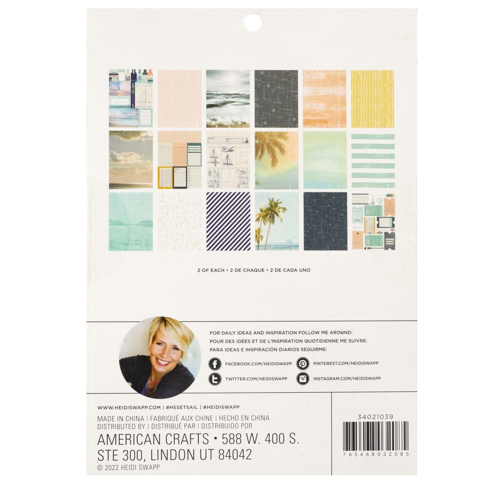 Heidi Swapp Set Sail Logo Cutapart Patterned Paper – Cheap