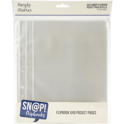  6x8 Page Protectors - Panoramic - Four 3x4 Two 3x4 Pockets  - 20 Pack