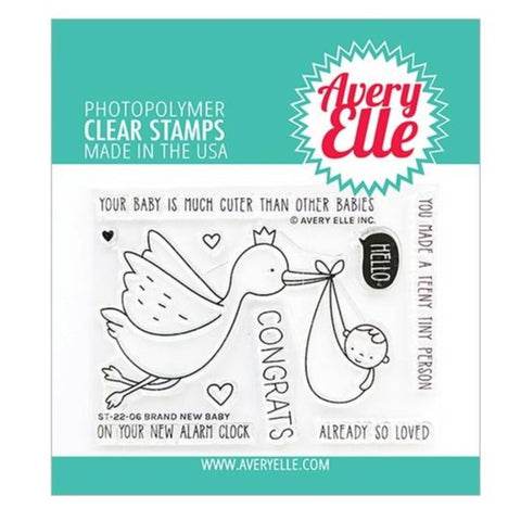 Avery Elle Clear Stamp Set 4 inch X6 inch Hoot Hoot Hooray