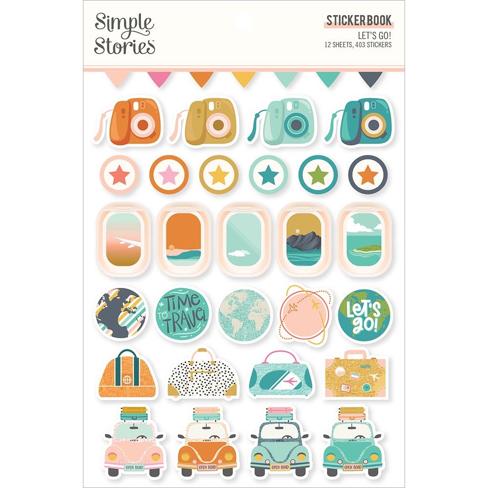 Simple Stories ~ LET'S GET CRAFTY ~ Puffy Stickers