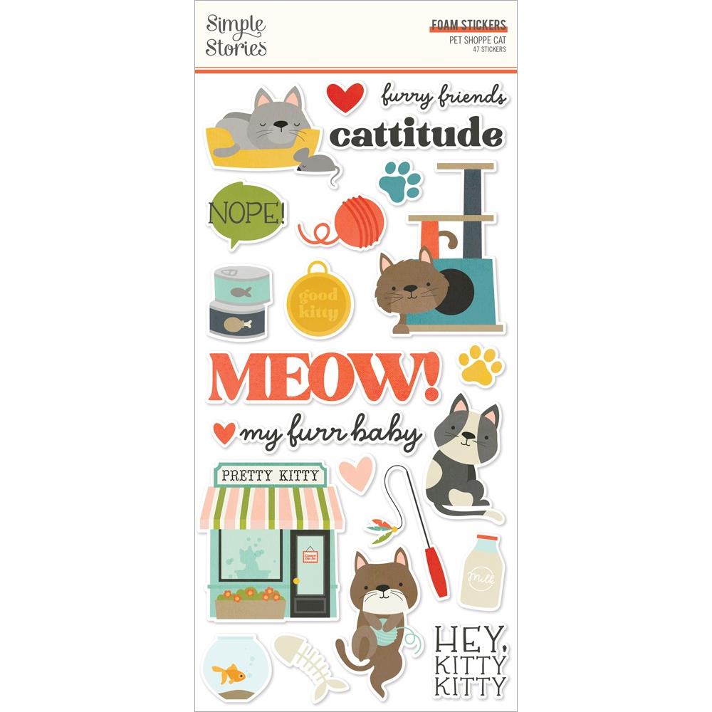 Simple Stories Pet Shoppe Cat - Washi Tape