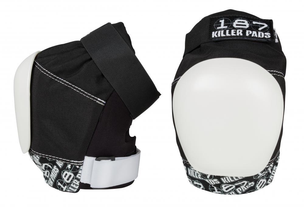 187 Killer Pads Pro Knee Pads, Black/White Rampworx Shop