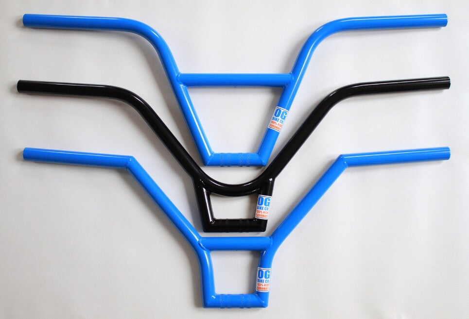 blue bmx bars