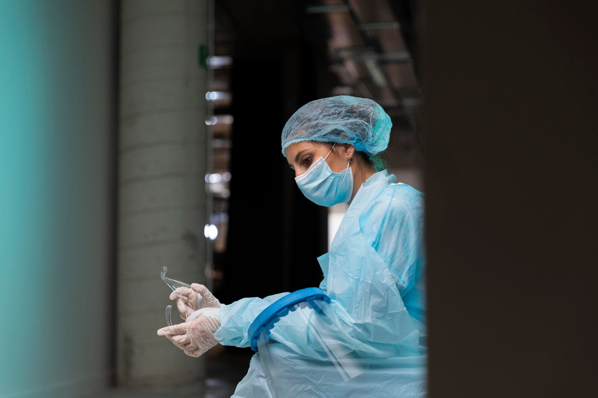 Hospital Doctor wearing PPE