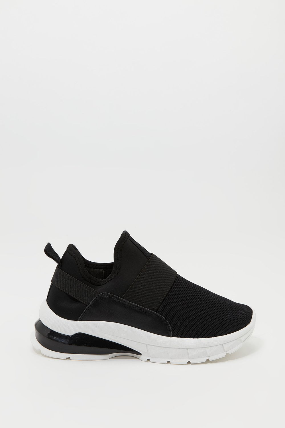 laceless sneakers black