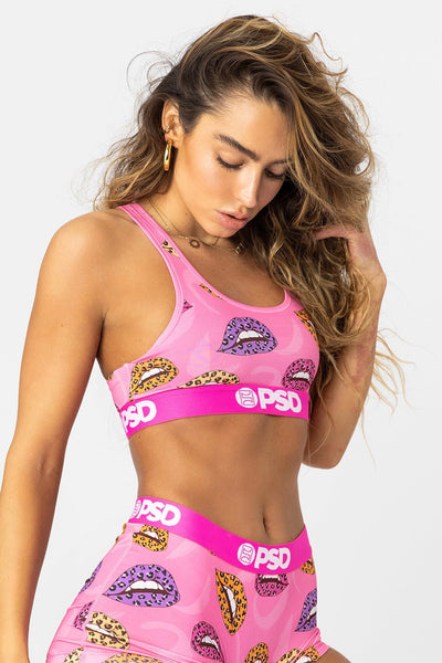 PSD x Sommer Ray Purple Camo Womens Sports Bra - PURPLE COMBO, Tillys