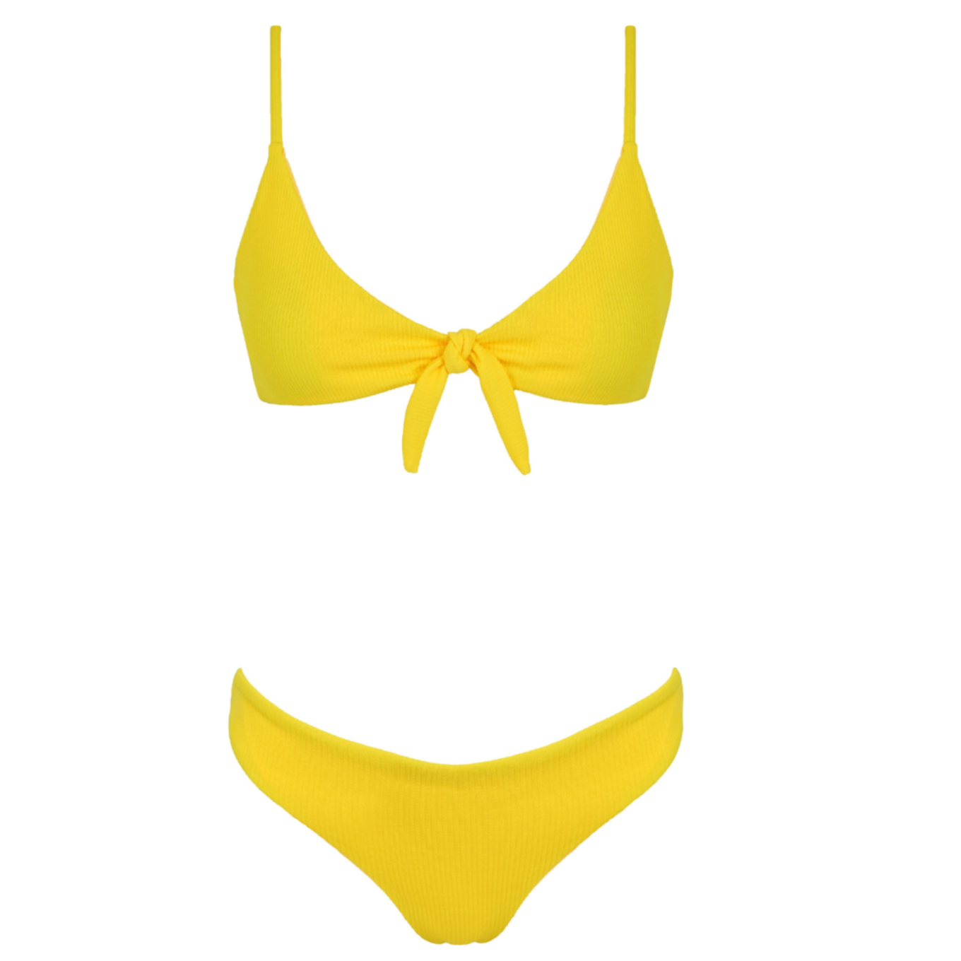 Buy RENEE Ribbed Bikini Set - Lemon Online – ARLO SWIM
