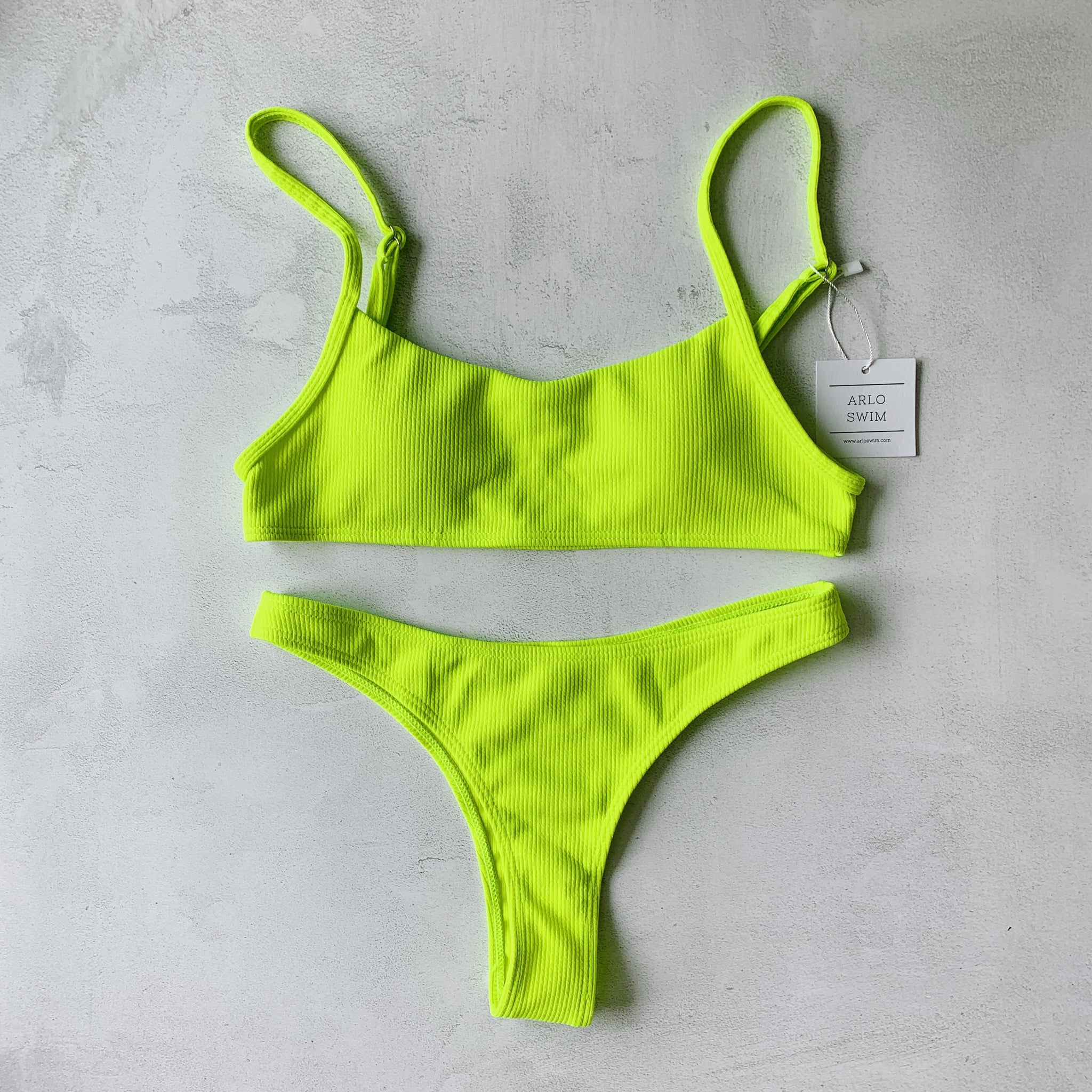 Buy CHARLIE Ribbed Bikini Set - Citrus Love Online – ARLO SWIM