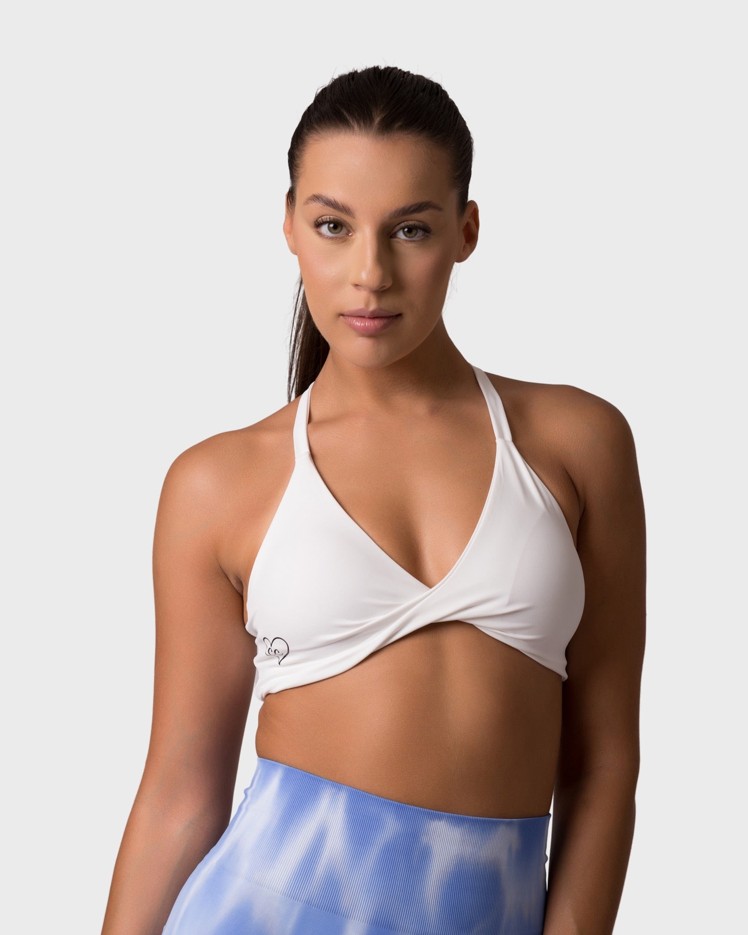 PWG x CC Knitted Sports Bra - White - Power Gym Store product image