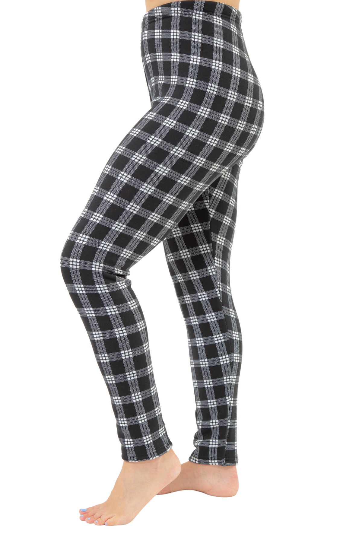 Buffalo Plaid Fleece Lined Leggings