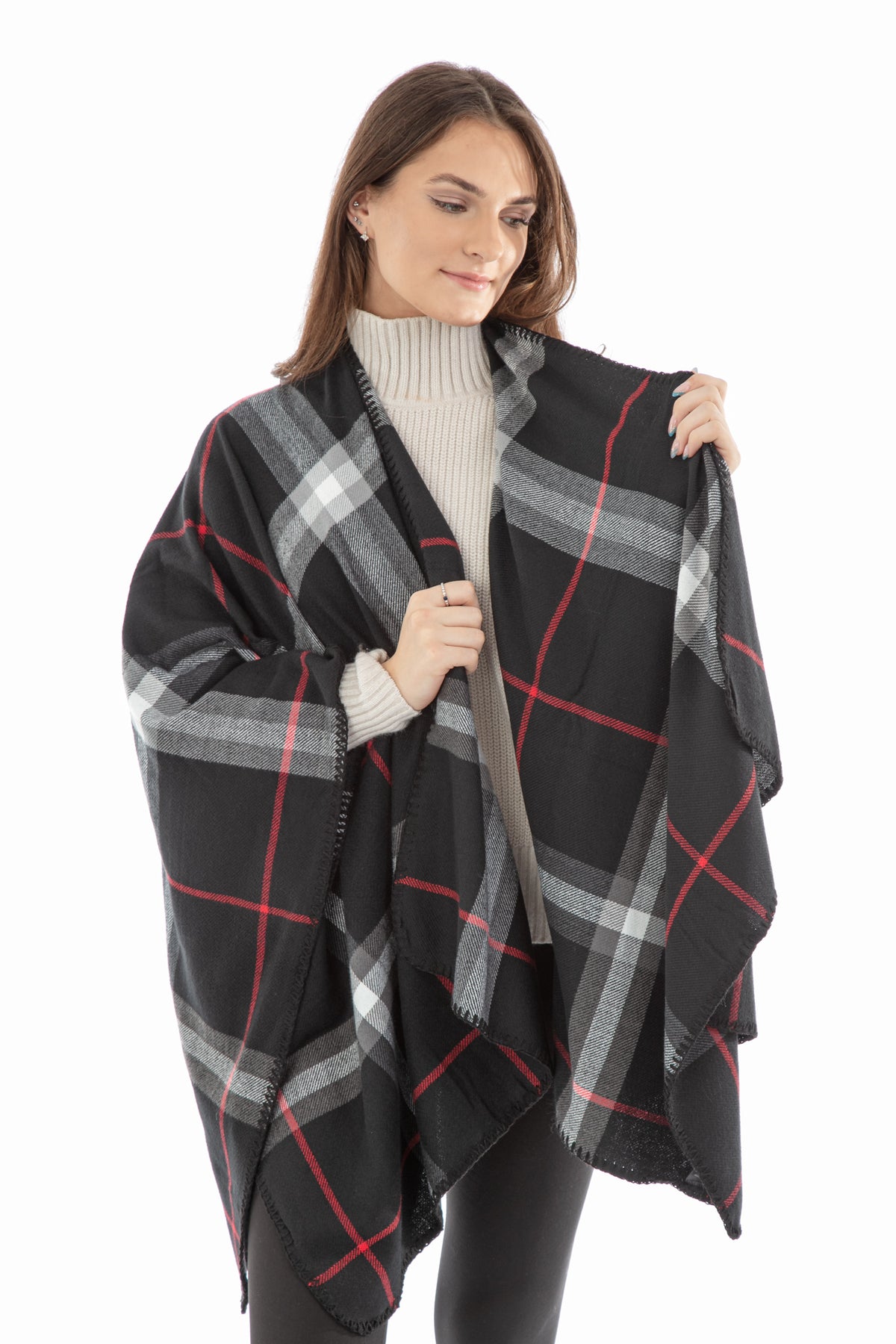 Isobel - Poncho Scarf – Just Cozy