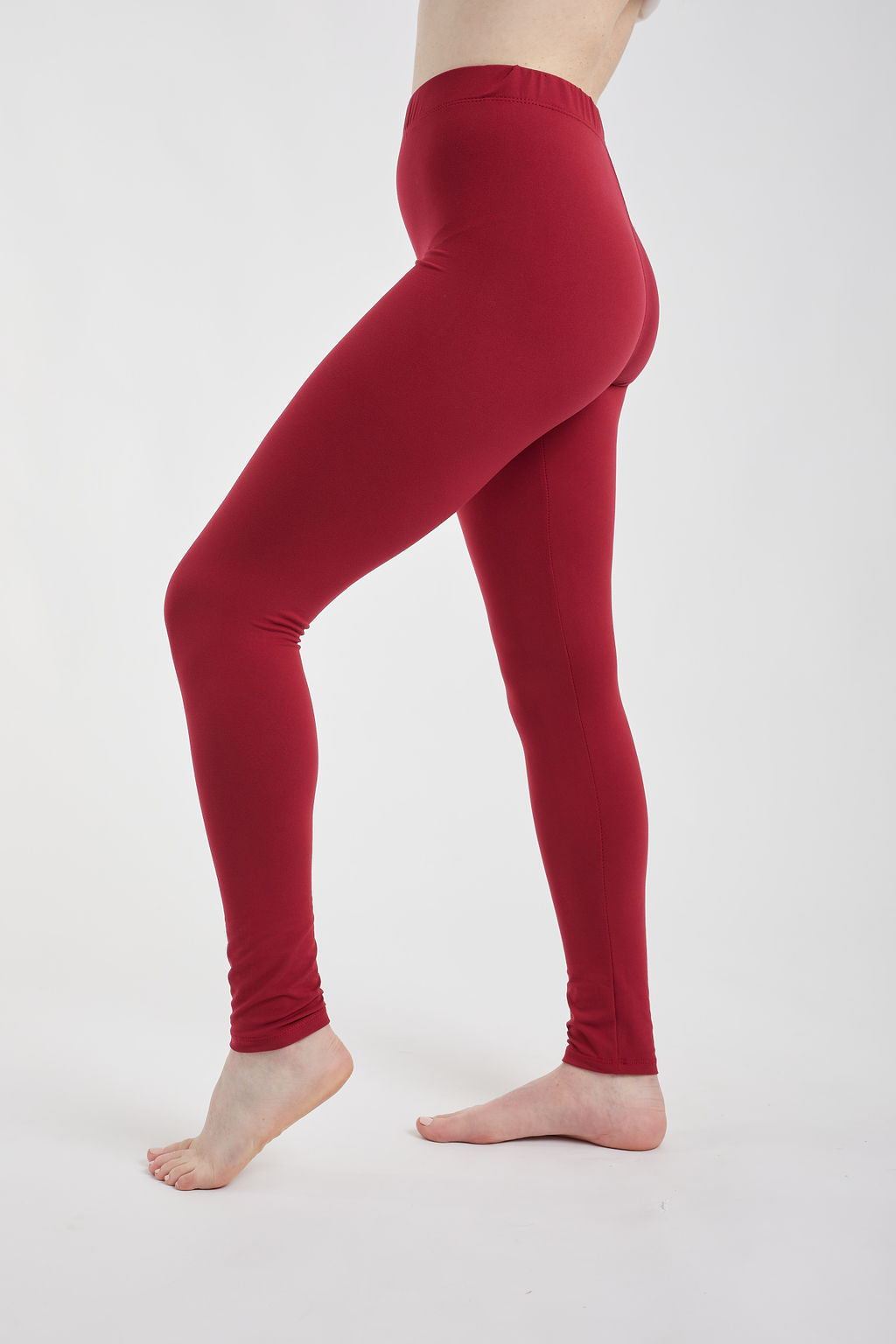 Buy Red & Beige Leggings for Women by BUYNEWTREND Online