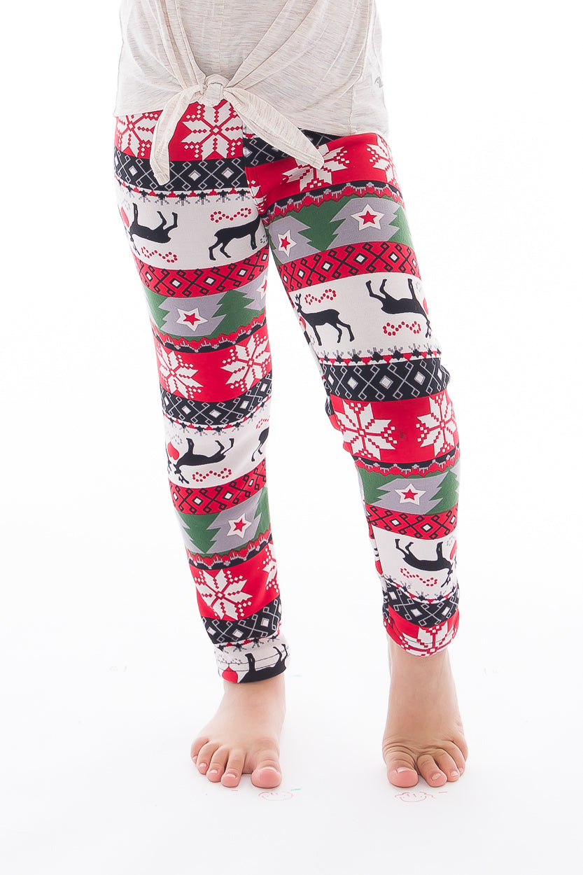 Just Cozy, Pants & Jumpsuits, Just Cozy Insulated Leggings With Adorable  Christmas Reindeer Pattern