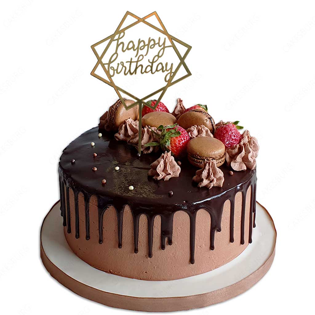 Happy Birthday Message Cake #6