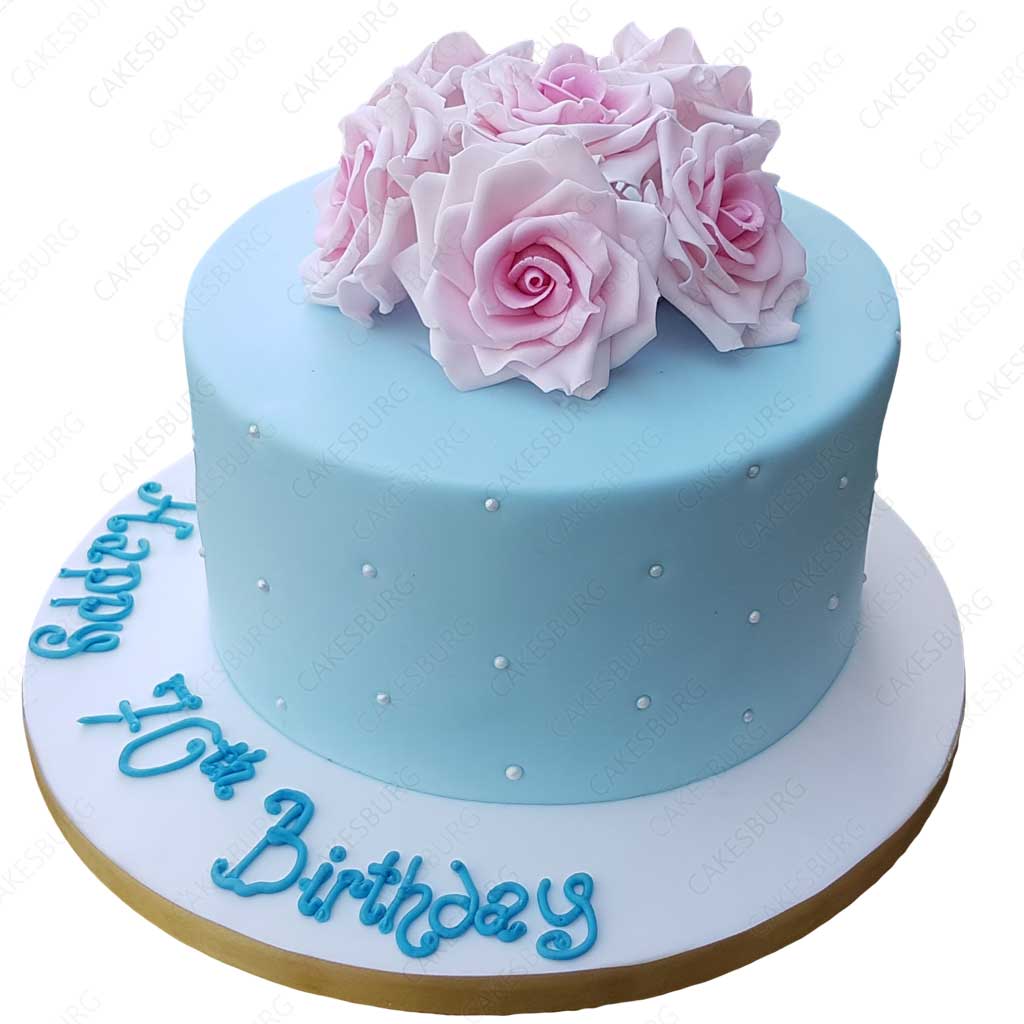 Elegant Rose Cake - CAKESBURG Online Premium Cake Shop