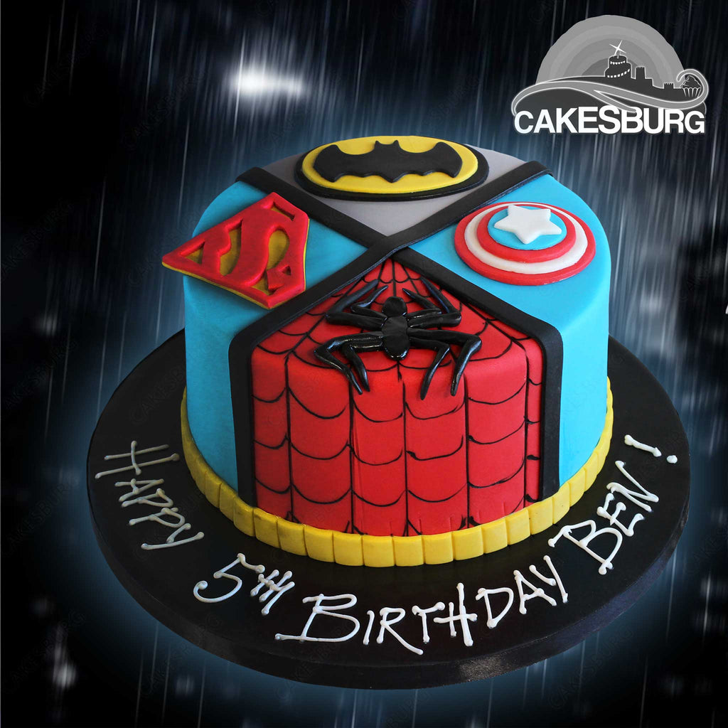 Super Heroes Cake 3