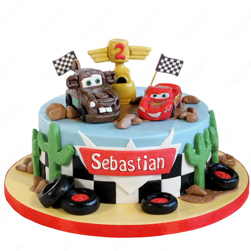 Lightning McQueen Cars Cake #3