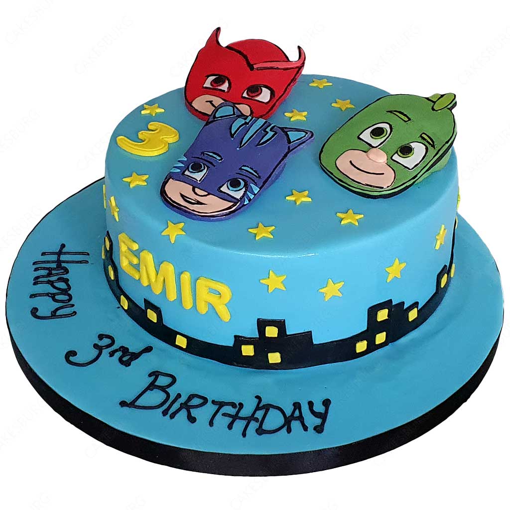 pj masks cake #1 - cakesburg online premium cake shop