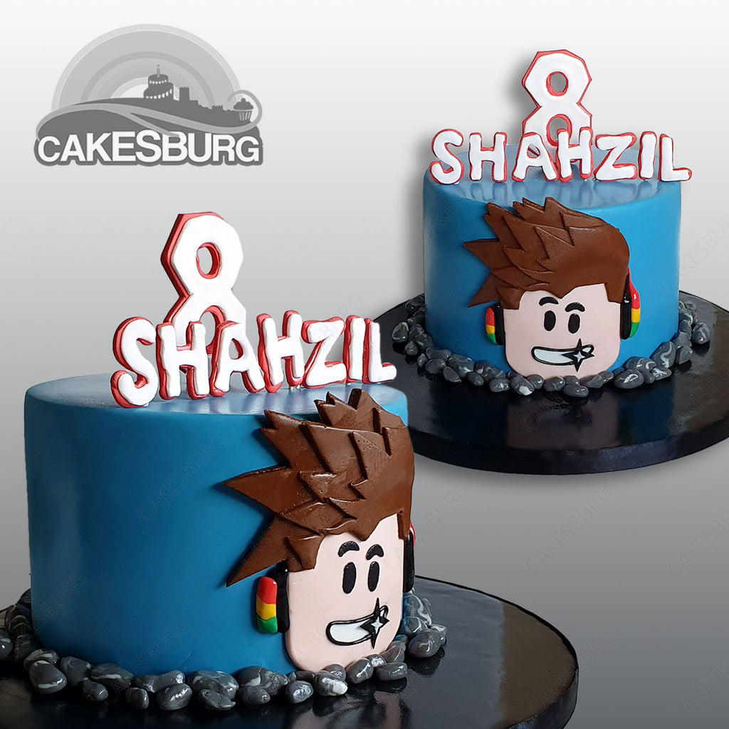 Roblox Cake - icing easy roblox cake