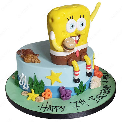 Sponge Bob Cake #1 – CAKESBURG Online Premium Cake Shop