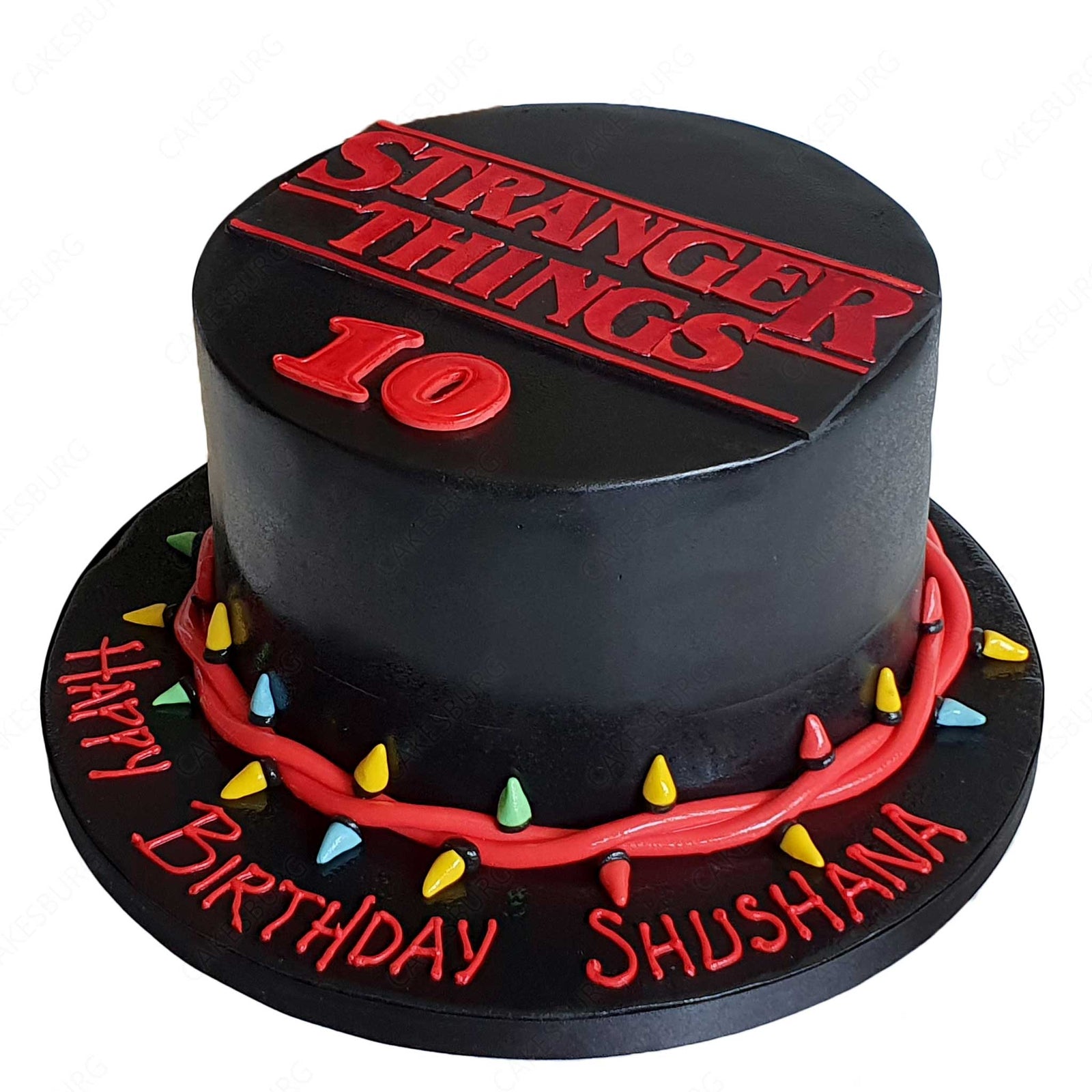 Stranger Things Themed Birthday Cake