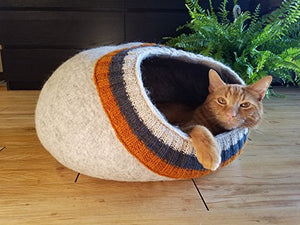 Eco-Friendly 100% Merino Wool Cat Cave