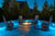 small pic of blue fire pit lighting